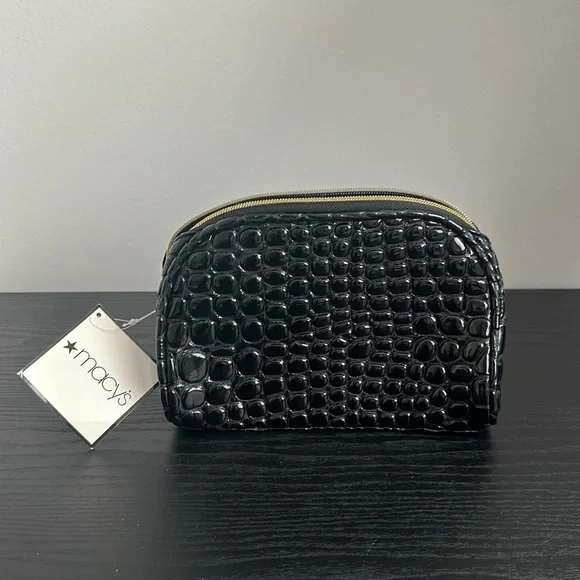 Black patent leather travel bag - Picture 4 of 7